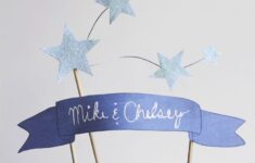 Star And Banner Cake Topper with Free Printables Diy Cake Topper Birthday Diy Cake Topper Diy Cake Topper Printable