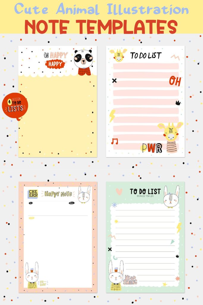 Printable Cute Notepad Template Free Printable