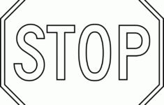 Stop Sign Template Printable Coloring Home