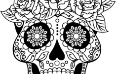 Sugar Skull Coloring Page Free Printable Coloring Pages