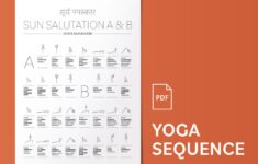Sun Salutation A And B Sequence PDF Yoga Paper