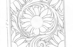 Sunflower Bridal Bouquet Pattern Etsy Leather Patterns Templates Leather Tooling Patterns Leather Working Patterns