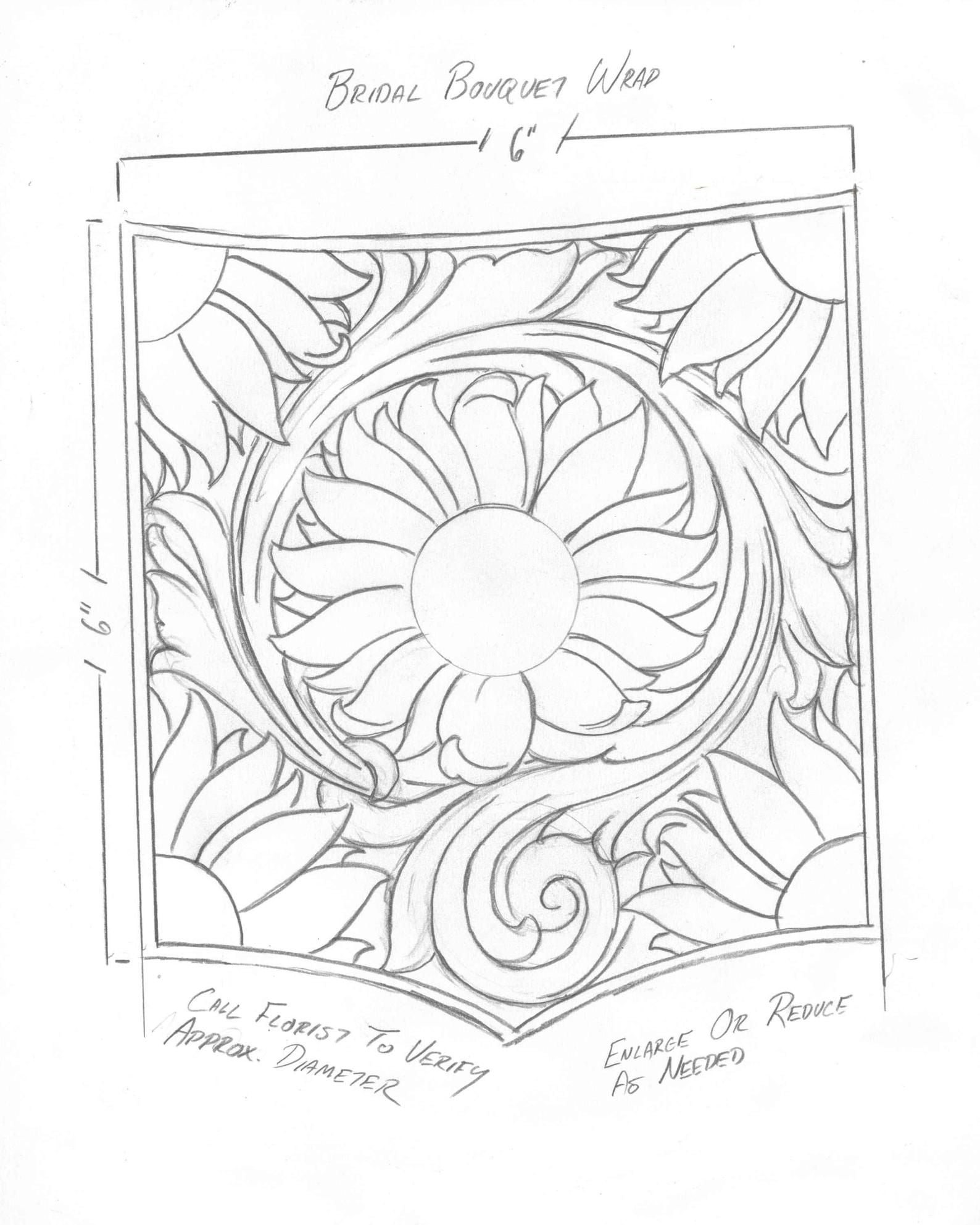 Printable Sunflower Tooling Pattern Free Printable