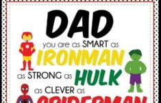 Superhero Father s Day Print Father s Day Gift Idea From Kristen Duke Homemade Fathers Day Gifts Super Hero Dad Father s Day Printable