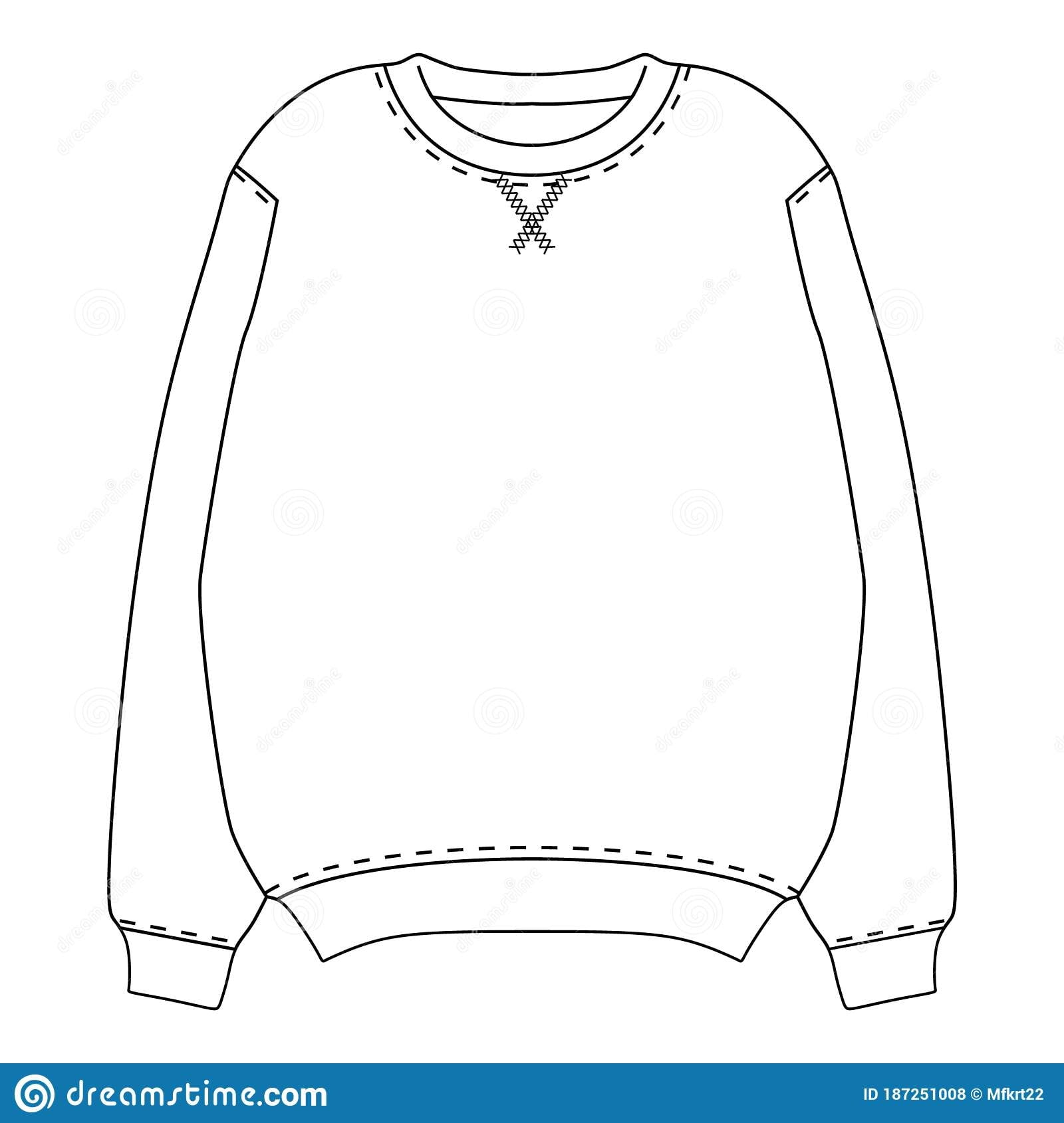 Printable Blank Sweater Template Free Printable