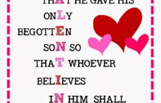 Sweet Blessings John 3 16 Valentines