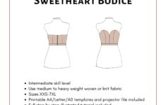 Sweetheart Bodice Pattern Women s PDF Printable And Etsy de