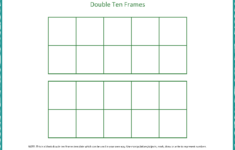 Ten Frame Template Blank Ten Frames Double Ten Frames MegaWorkbook