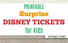 The Best Disney World Printables From Etsy plus A Free Printable Disney Trip Reveal Disney Vacation Surprise Disney World Tickets