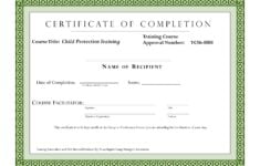 The Breathtaking Editable Sample Certificate For Training Completion Int Certificate Of Completion Template Course Completion Certificate Education Certificate