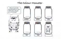 The Colour Monster Fun Printable Colouring Sheet With Activity Monster Activities Feelings Activities Social Emotional Activities