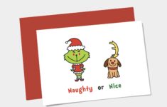 The Grinch Christmas Card Dr Seuss Printable Card Naughty Etsy de
