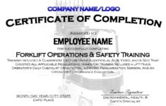The Outstanding Best Solutions For Forklift Certification Template On Form For Forklift Certificat Training Certificate Certificate Templates Forklift Training