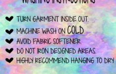 Tie Dye Washing Instructions Care Cards Etsy