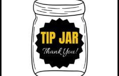 Tip Jar Sign Sample FREE Download