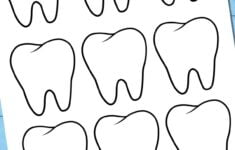 Tooth Templates Free Printable Outlines