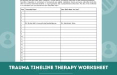 Trauma Timeline Therapy Worksheet Editable Fillable PDF Etsy Schweiz