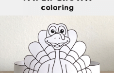 Turkey Hat Paper Crown Printable Coloring Thanksgiving Craft Activity Made By Teachers