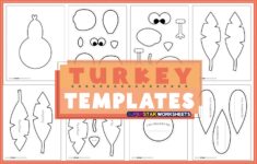 Turkey Templates Superstar Worksheets