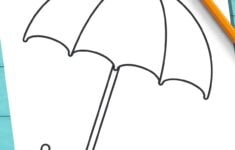 Umbrella Template And Outlines Free Printables