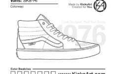 Vans SK8 Hi KicksArt Shoes Drawing Custom Sneakers Diy Vans Sk8 Hi Custom