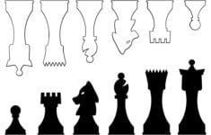 Vector Chess Pieces Chess Pieces Diy Chess Set Chess Board