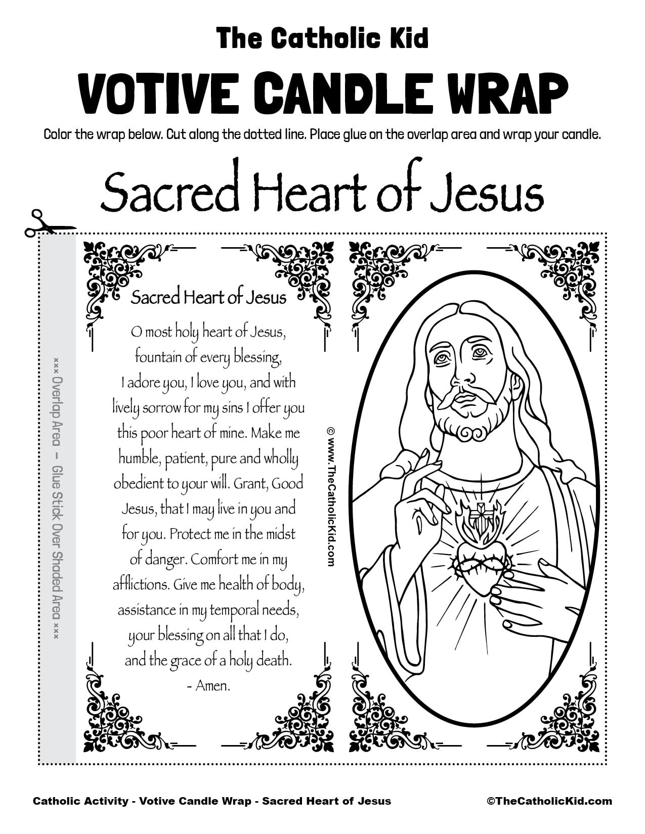 Printable Saint Prayer Candle Template Free Printable
