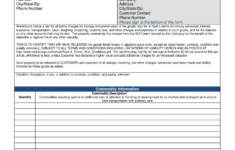 Warehouse Release Form Template Fill Online Printable Fillable Blank PdfFiller