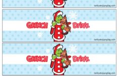 Water Label Grinch