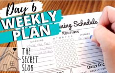 WEEKLY CLEANING PLAN Day 6 The Secret Slob YouTube