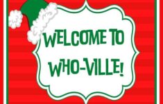 Welcome To Whoville Sign PDF FREE Download