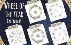 Wheel Of The Year Printable Calendar 2023 2024 Litha Lammas Etsy de