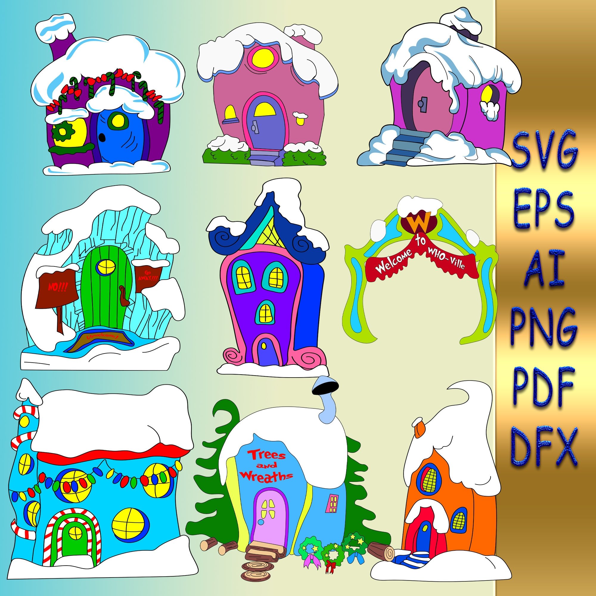 Printable Whoville House Template Free Printable