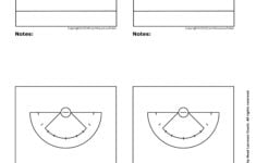 Womens Lacrosse BLANK Field Diagrams 8 5 X 11 Souza Lacrosse