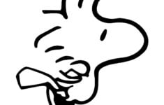 Woodstock All White Black Shown Will Be White It Is Etsy Snoopy Coloring Pages Snoopy Tattoo Snoopy