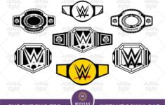 WWE Championship Belt SVG Cricut Silhouette Vectorency