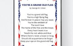 You re A GRAND OLD FLAG Unframed Print 8x10 Etsy de