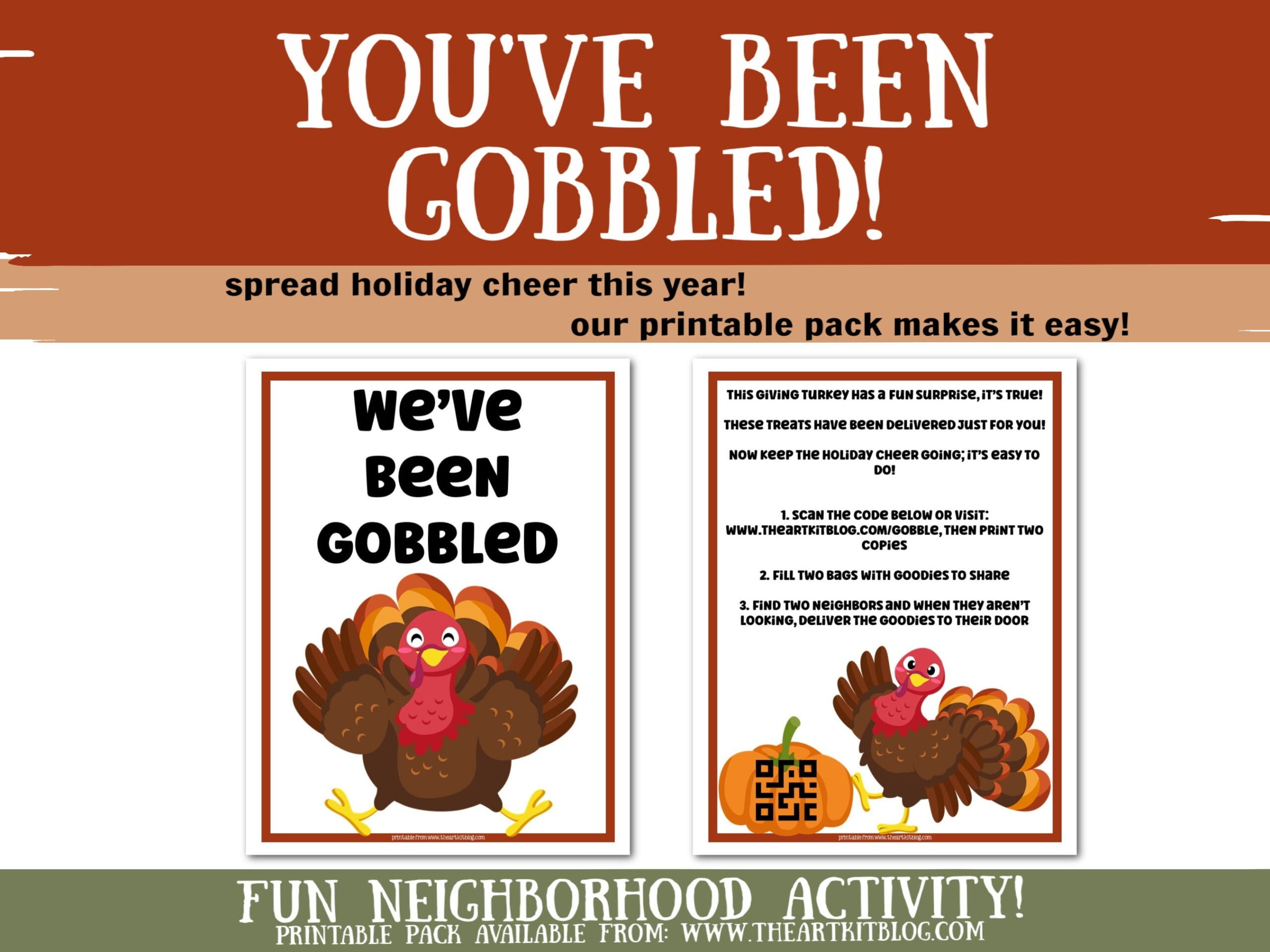 You've Been Gobbled Free Printable Free Printable