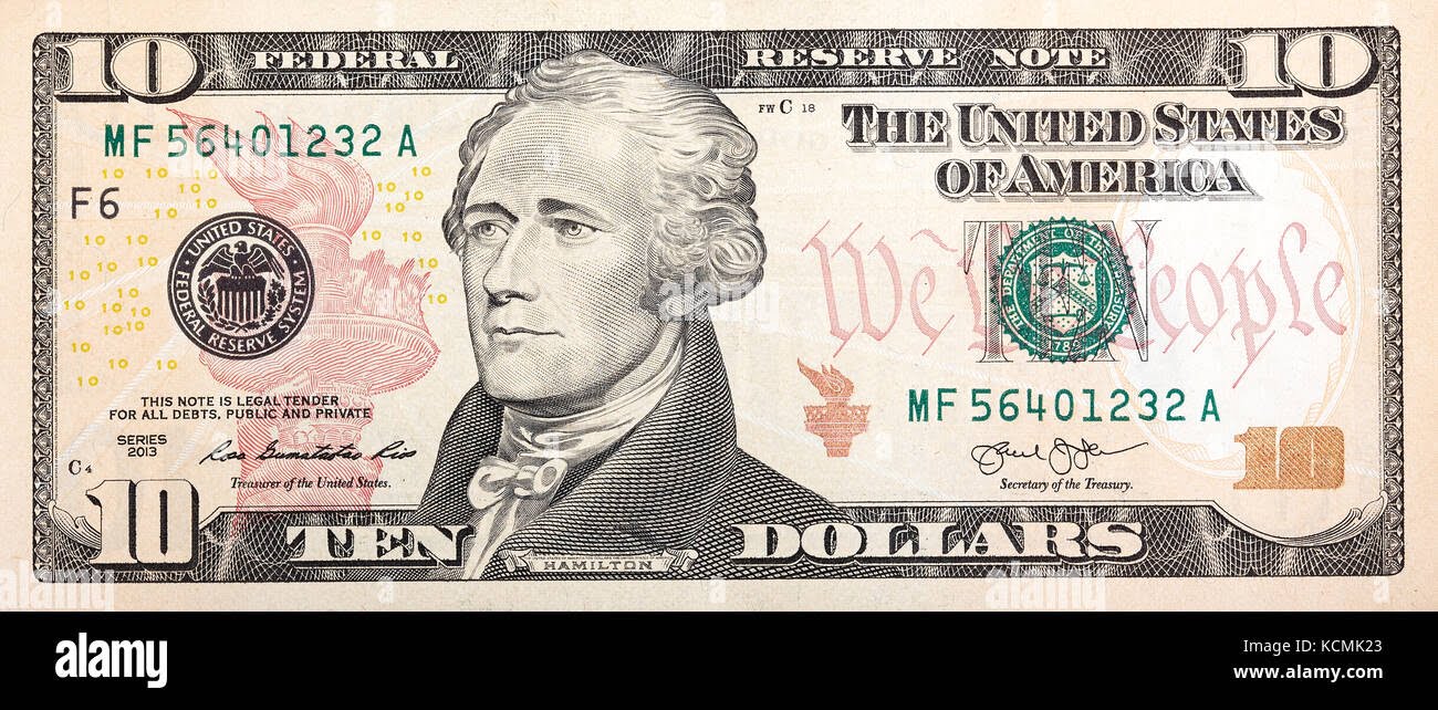 Printable 10 Dollar Bill - Free Printable