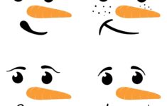 10 Best Free Printable Snowman Face Template Printablee