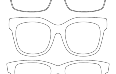 10 Best Sun Glasses Outline Printable Printablee