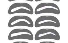 16 Best Printable Eyebrow Stencils Kit Printablee