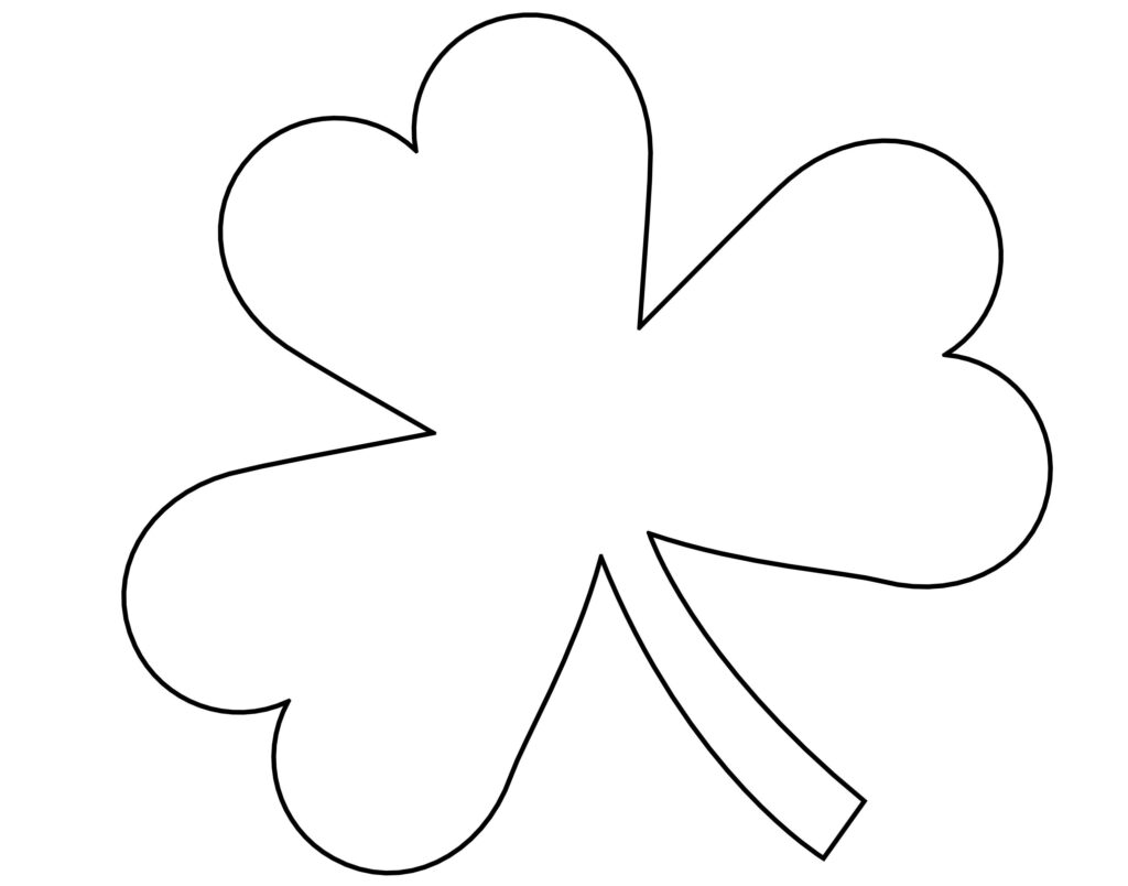 5 Best Images Of Four Leaf Shamrock Template Printable St Shamrock ...