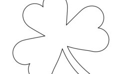 5 Best Images Of Four Leaf Shamrock Template Printable St Shamrock Template Leaf Coloring Page Owl Coloring Pages