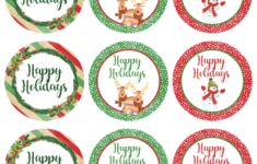7 Best Christmas Mason Jar Label Printable Template Printablee