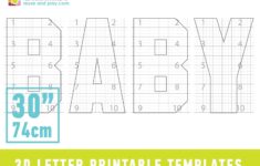 BABY Block Letters Templates 30 In Etsy sterreich