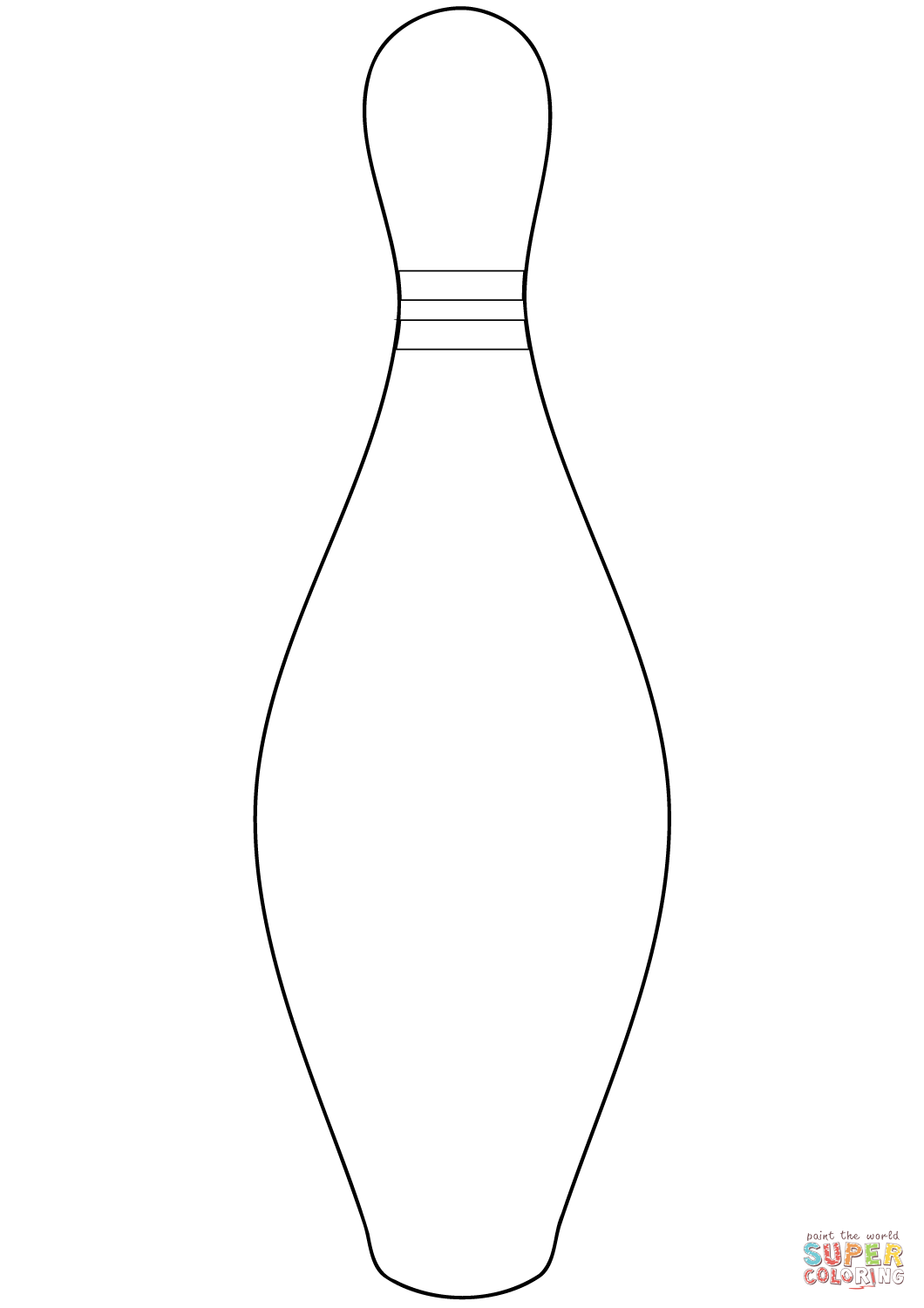 Bowling Pin Coloring Page Free Printable Coloring Pages - Free Printable