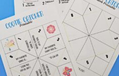 Cootie Catcher Template With FREE Printable For Fortune Teller Game Leap Of Faith Crafting