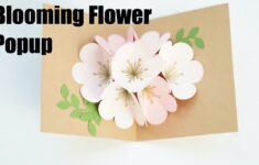 Cricut Pop Up Flower Bouquet Card With Free Templates