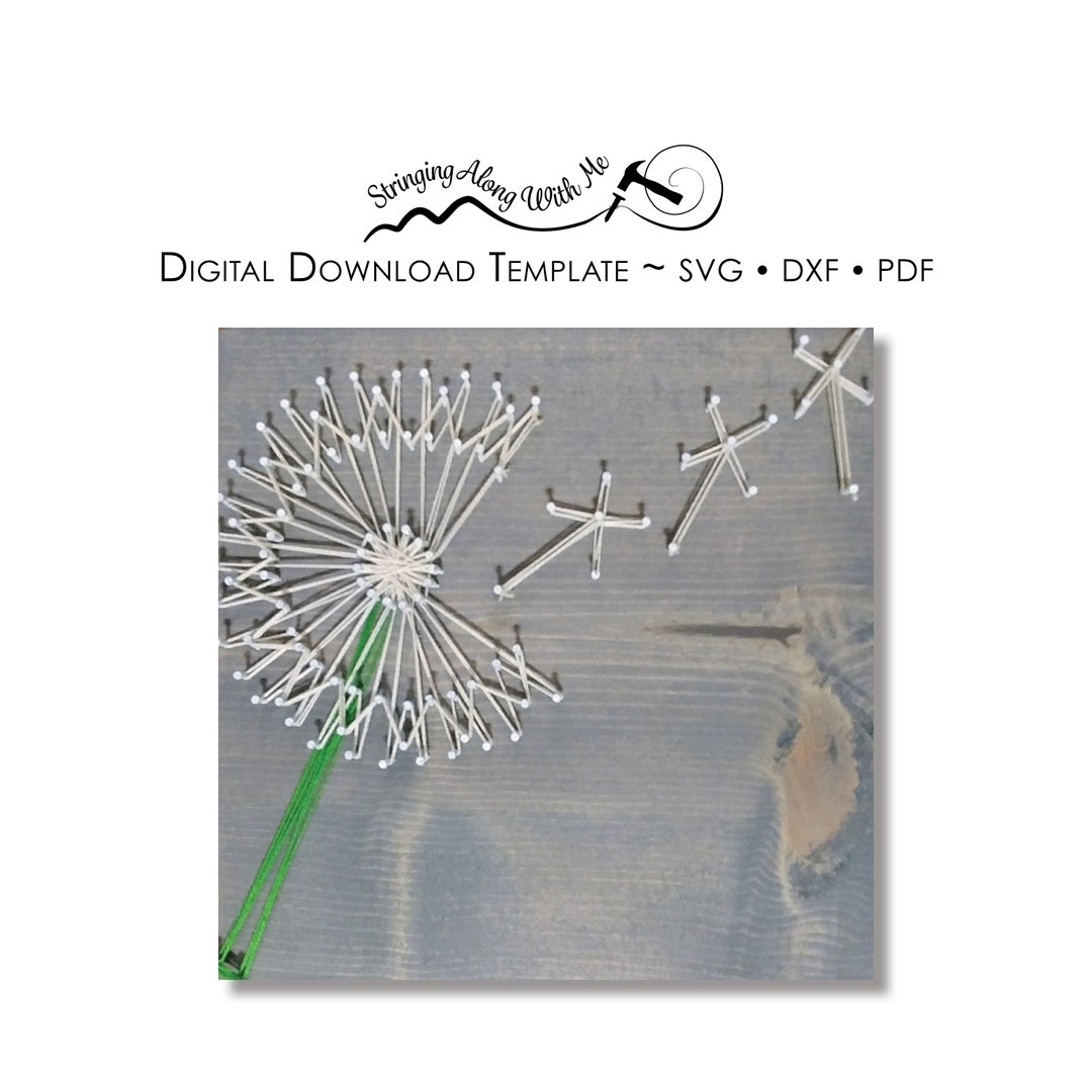 Printable Dandelion String Art Template Free Printable